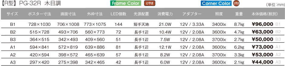 PG-32R 木目調